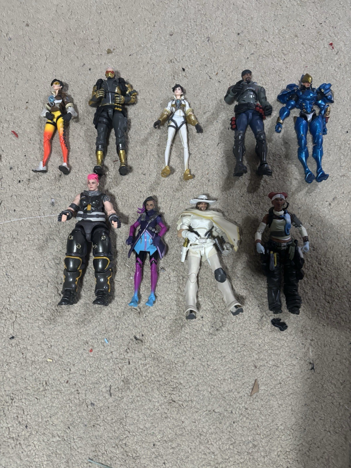 Lotto di 9 figurine Overwatch scala 1/12 da sei pollici