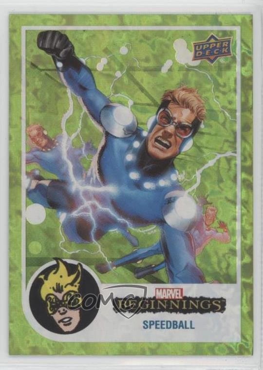 Upper Deck 2022 Marvel Beginnings Vol 2 Serie 1 50/61 Speedball #108 13 piedi