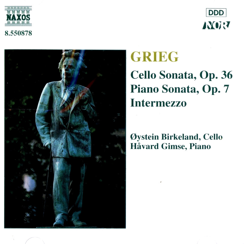 GRIEG Cello, Piano Sonatas; Oystein Birkeland, Håvard Gimse (CD, 1993, Naxos)