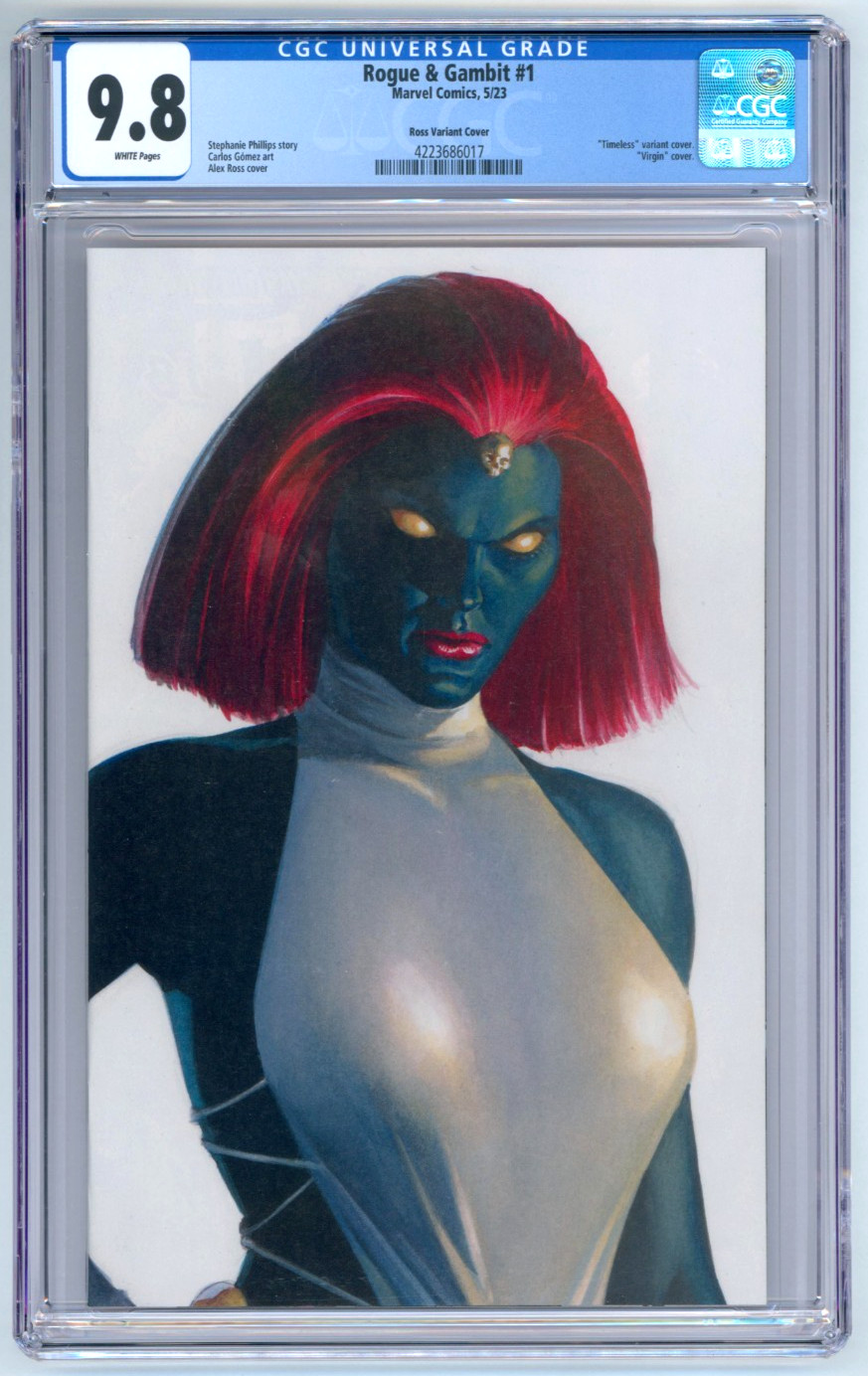 Rogue and Gambit #1 CGC 9.8 Alex Ross Timeless Mystique Variant Marvel 2023