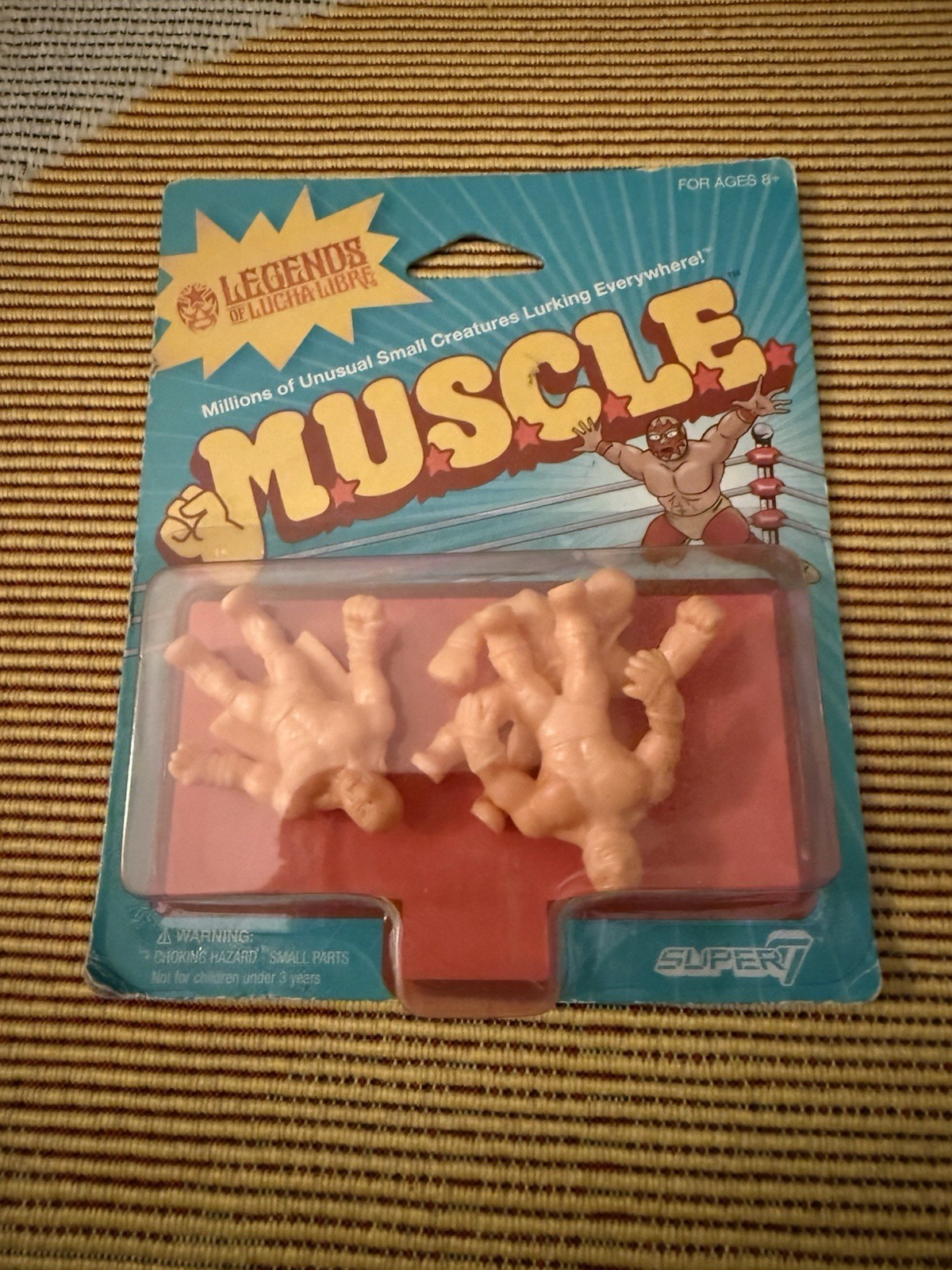 Mattel M.U.S.C.L.E. vintage Confezione 3 pezzi uomo Super7 mai aperti/sigillati color carne RARI