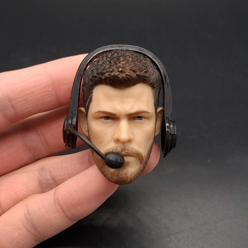 Modellino cuffia soldatino maschio scala 1/6 per action figure 12" accessori giocattolo