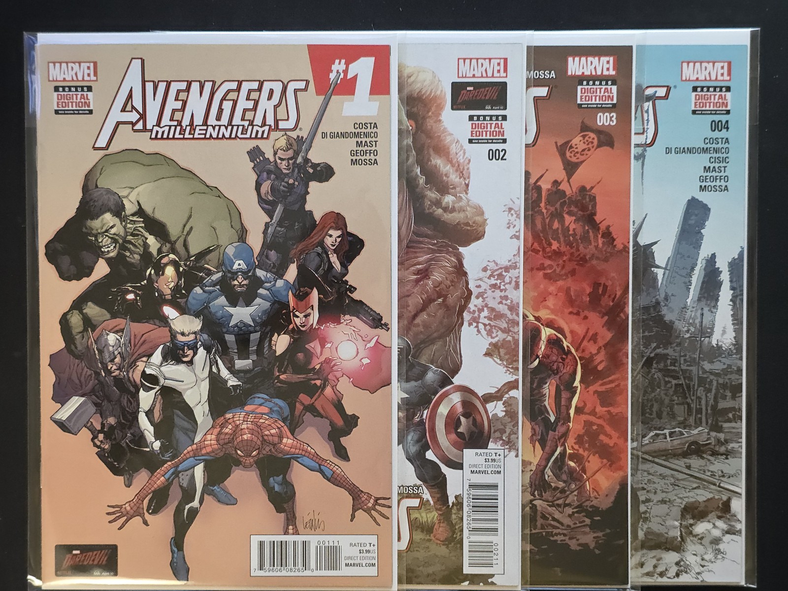 (LOTTO 4) Avengers Millennium #s 1 2 3 e 4 completo Marvel 2015 quasi nuovo vedi foto