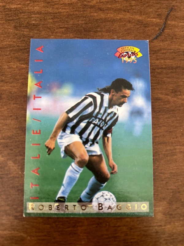 Carte / Sticker Roberto Baggio - Juventus / Italie - Official Football 1995