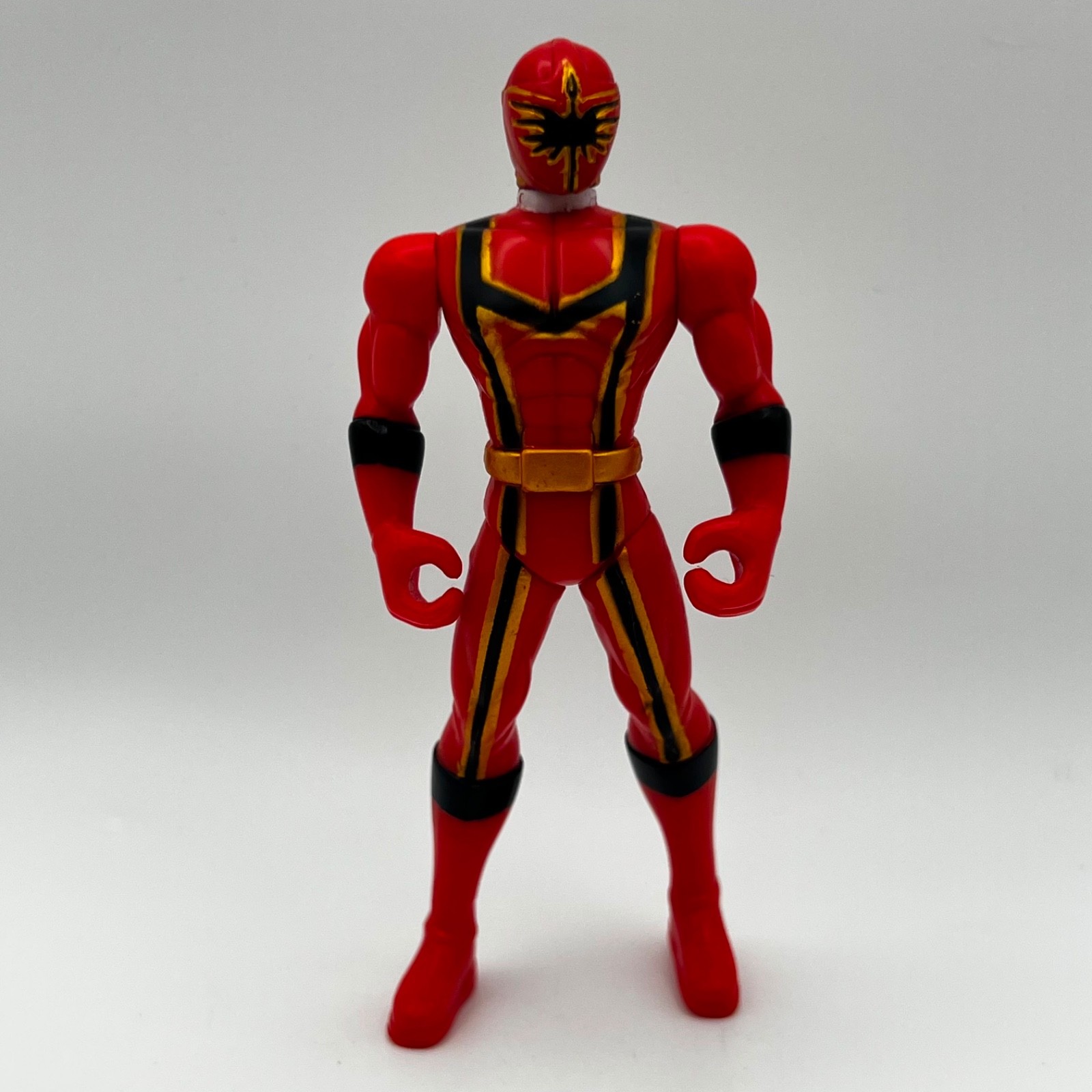 Power Rangers Mystic Force Red Ranger 5,5" Modellino Bandai 2005 Giocattolo B8