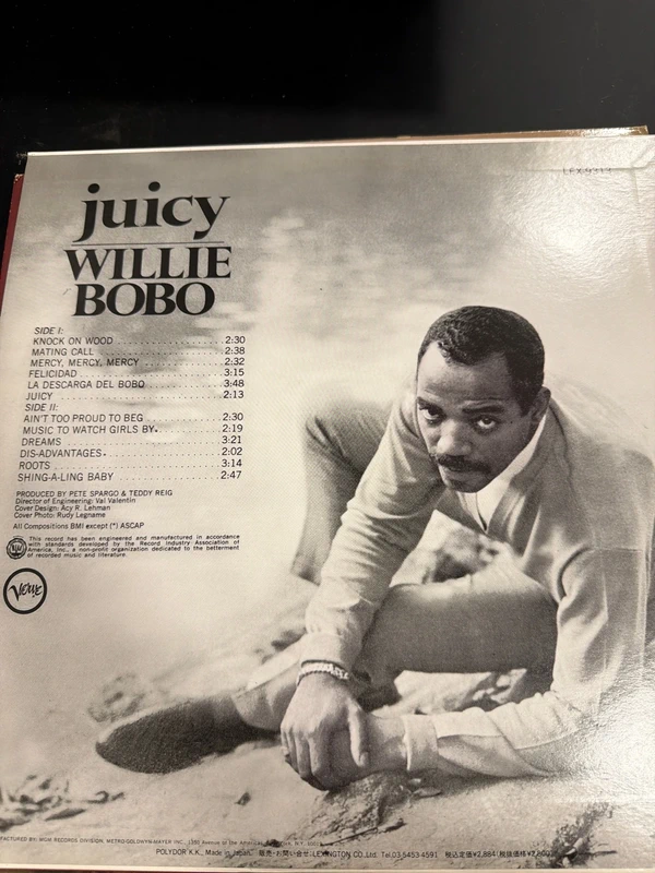 Vinyle LP Willie Bobo – Juicy (1967) - Jazz Latin / Boogaloo