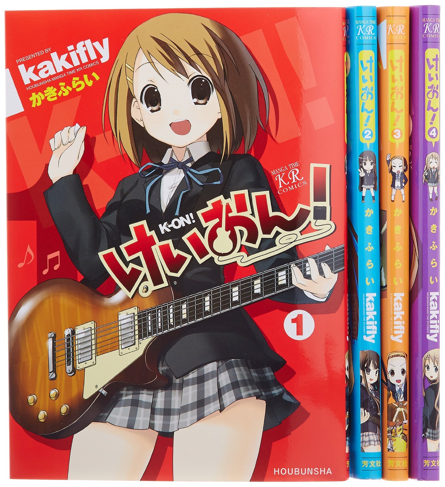 Houbunsha K-On! Set completo di 4 volumi Manga Time KR Comics