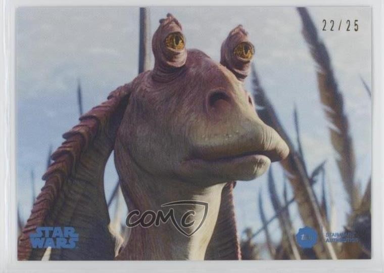 2019 Star Wars Authentics Series One Platinum 22/25 Ahmed Best as Jar Binks 0ad