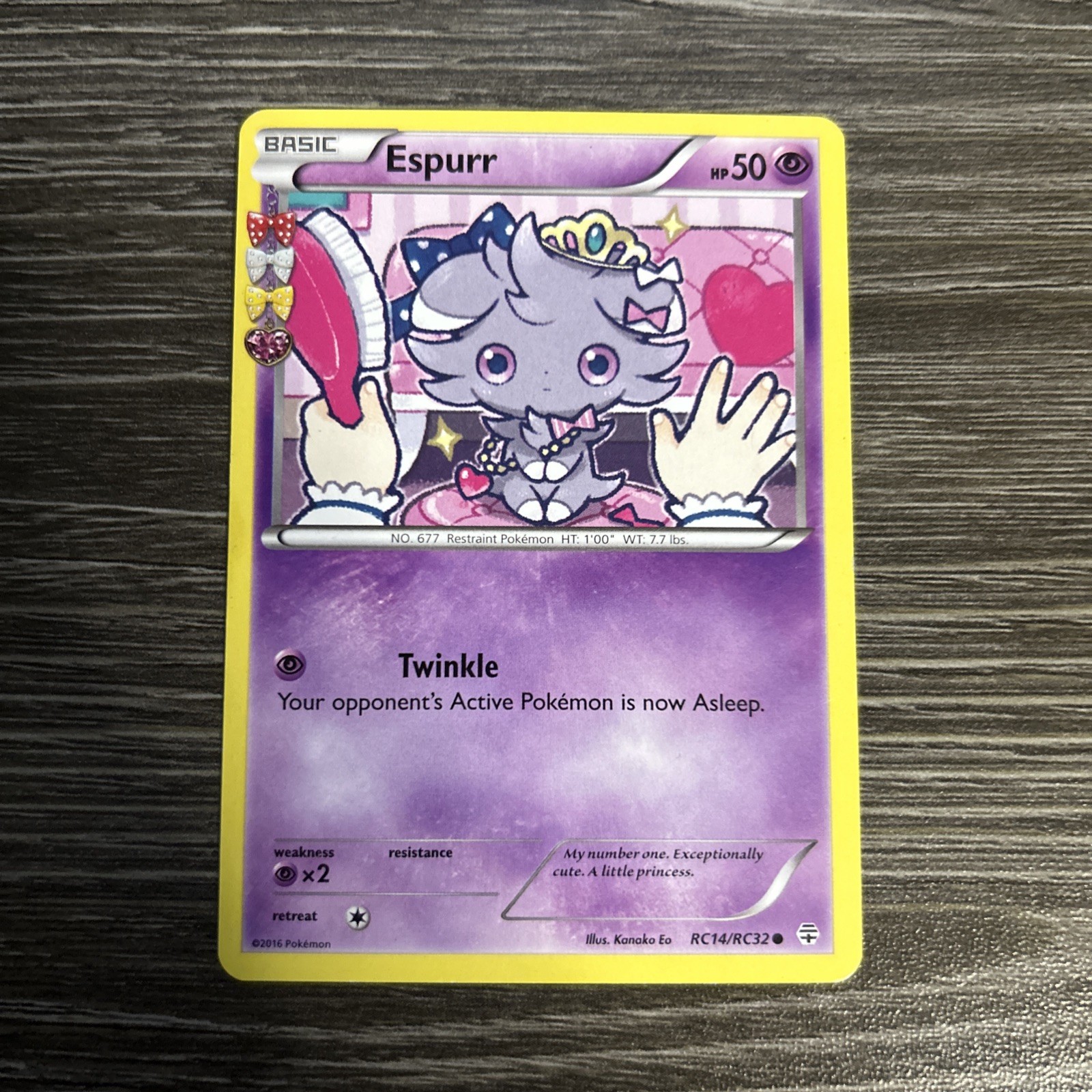 Espurr RC14/RC32 Generations Radiant Collection Pokemon Card 2016 MP