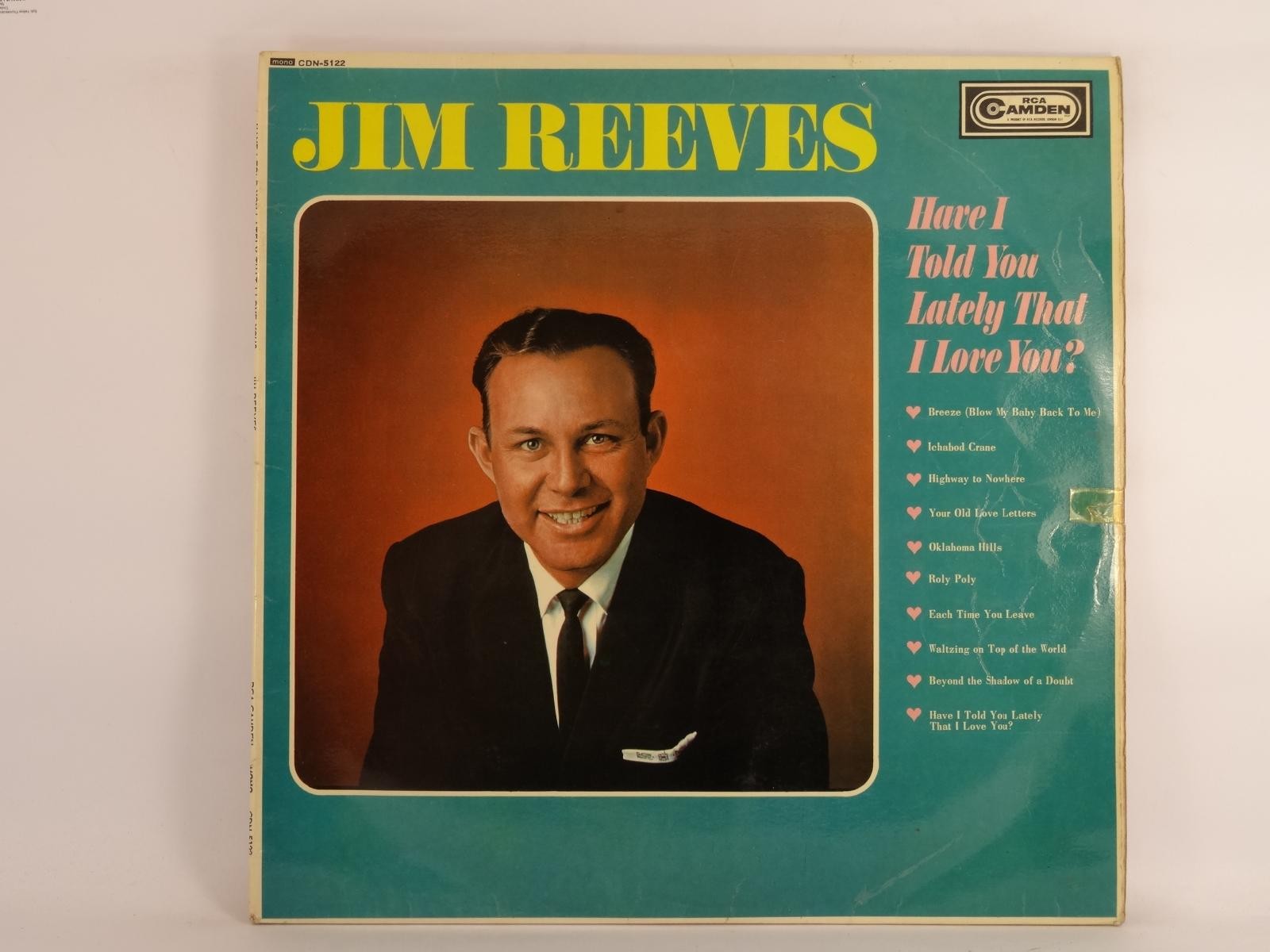 JIM REEVES HAVE I TOLD YOU LATELY THAT I LOVE YOU? (330) 10 Track LP including P