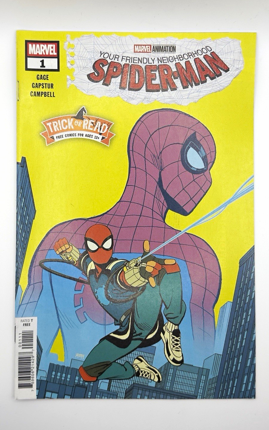 Il tuo quartiere amichevole Spider-Man #1 trucco o lettura 2025 imballato e imbarcato