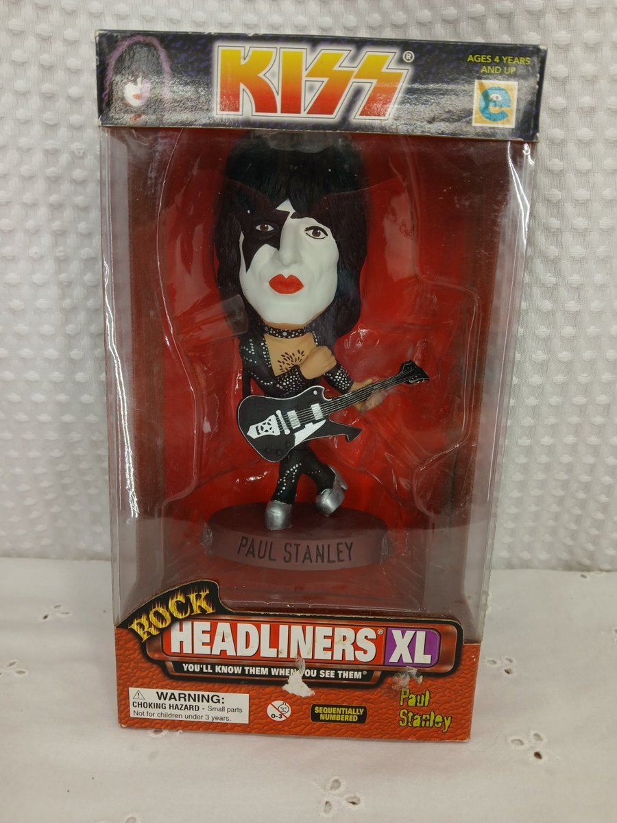 NOS NUOVO CON SCATOLA 1999 EDIZIONE LIMITATA NUMERATO KISS HEADLINERS XL PAUL STANLEY IN SCATOLA SPEDIZIONE GRATUITA