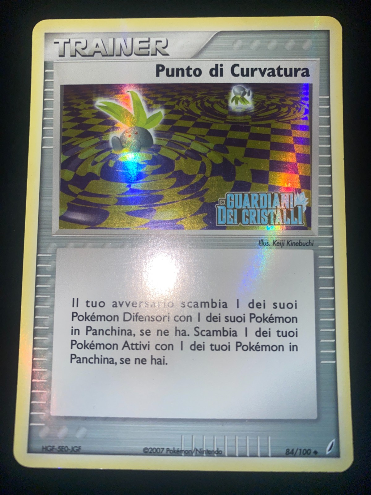 Punto di Curvatura Rev Holo Stamped (CG 84/100) EX Guardiani dei Cristalli - EX+