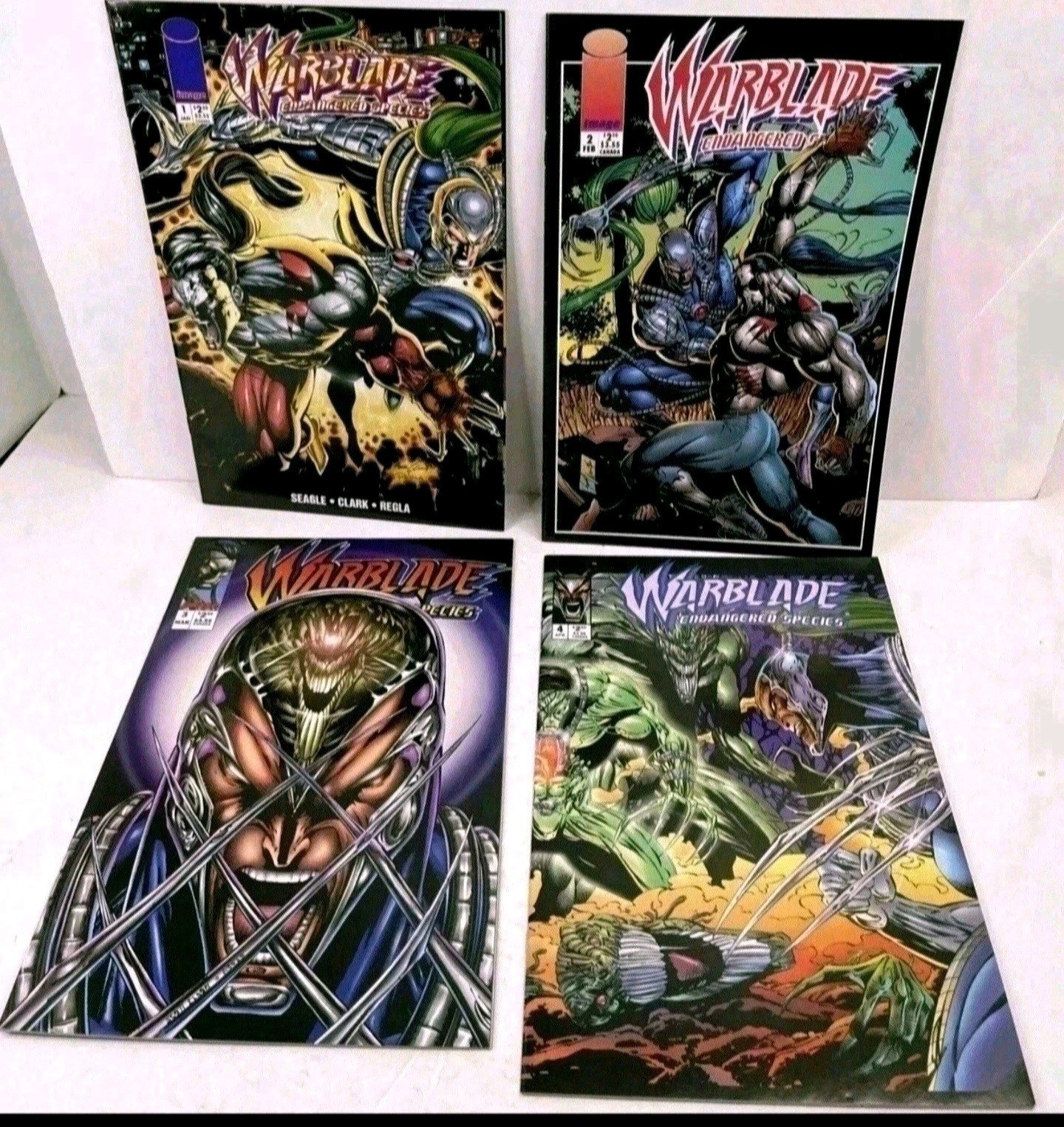 Warblade Endangered Species 1-4 Complete Set 1 2 3 4 Image Comics 1995 