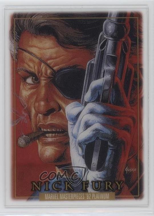 2024 Upper Deck Marvel Masterpieces '92 taglio chiaro Nick Fury #64 0j5s