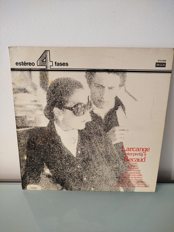 Vinilo Larcange Interpreta a Becaud