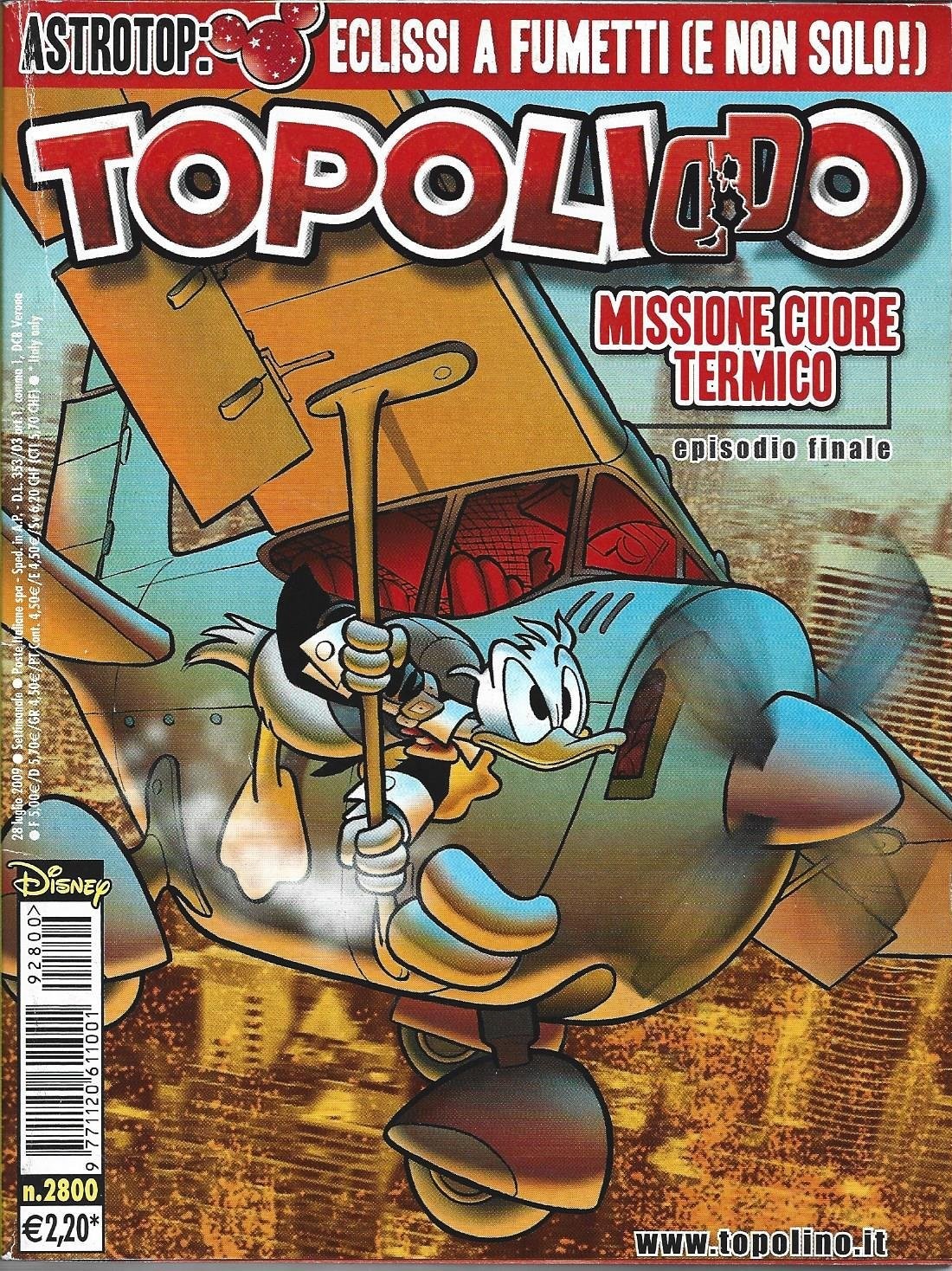 Topolino 2800 - 28 Luglio 2009 Indiana Pipps E Il Mistero Di Thera