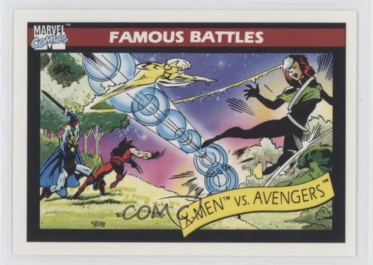 1990 Impel Marvel Universe Battaglie Famose X-Men vs Avengers #99 0am1