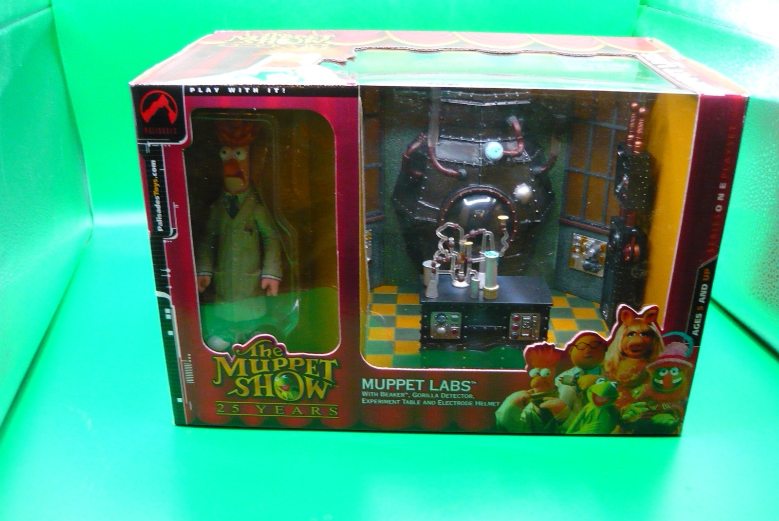 Figurina The Muppet Show 25 anni Muppet Labs Beaker serie 1 palizzate 2002