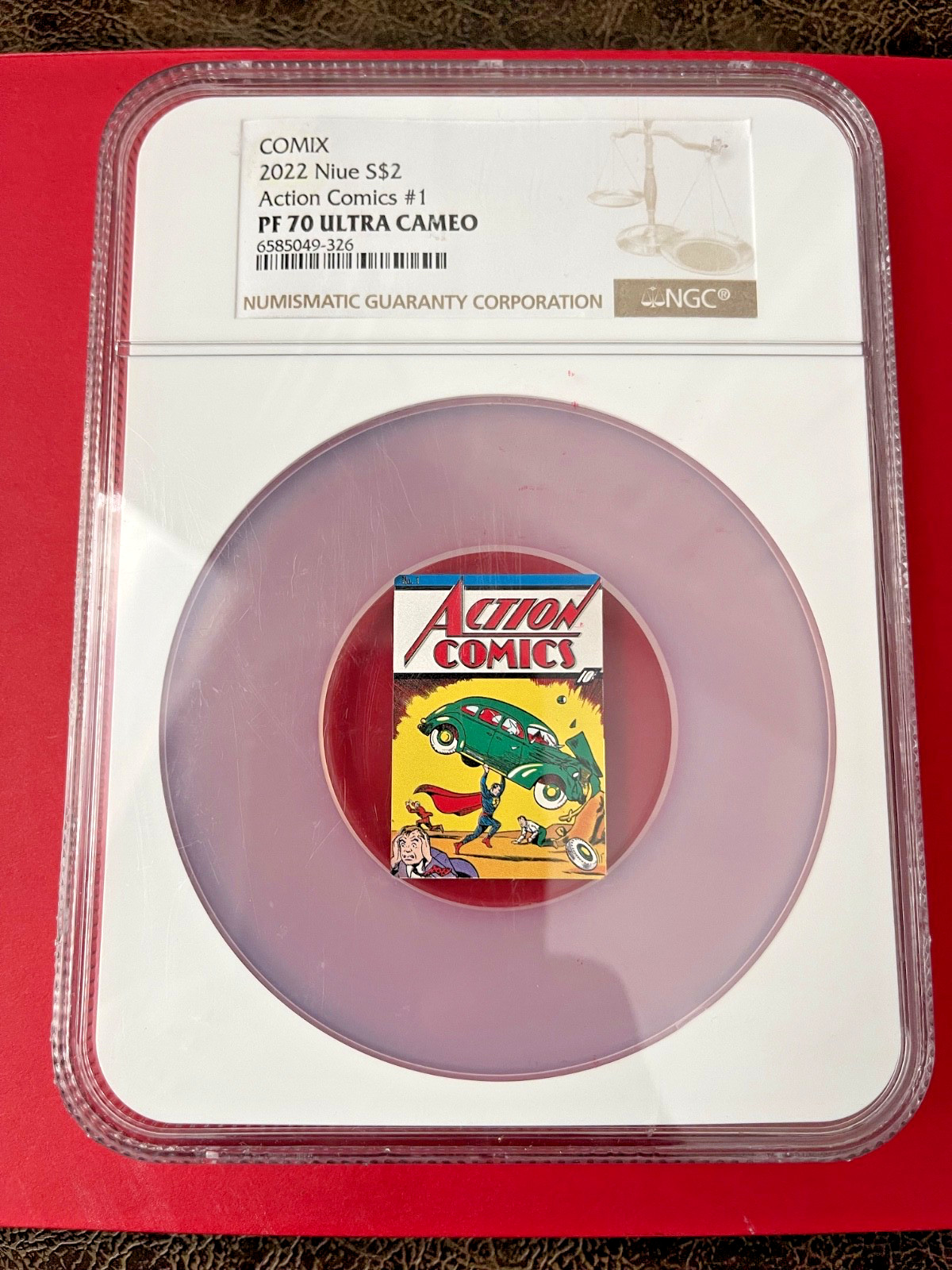 2022 Niue COMIX Action Comics 1 Superman 1 oz lamina d'argento NGC PF70 ultra cameo