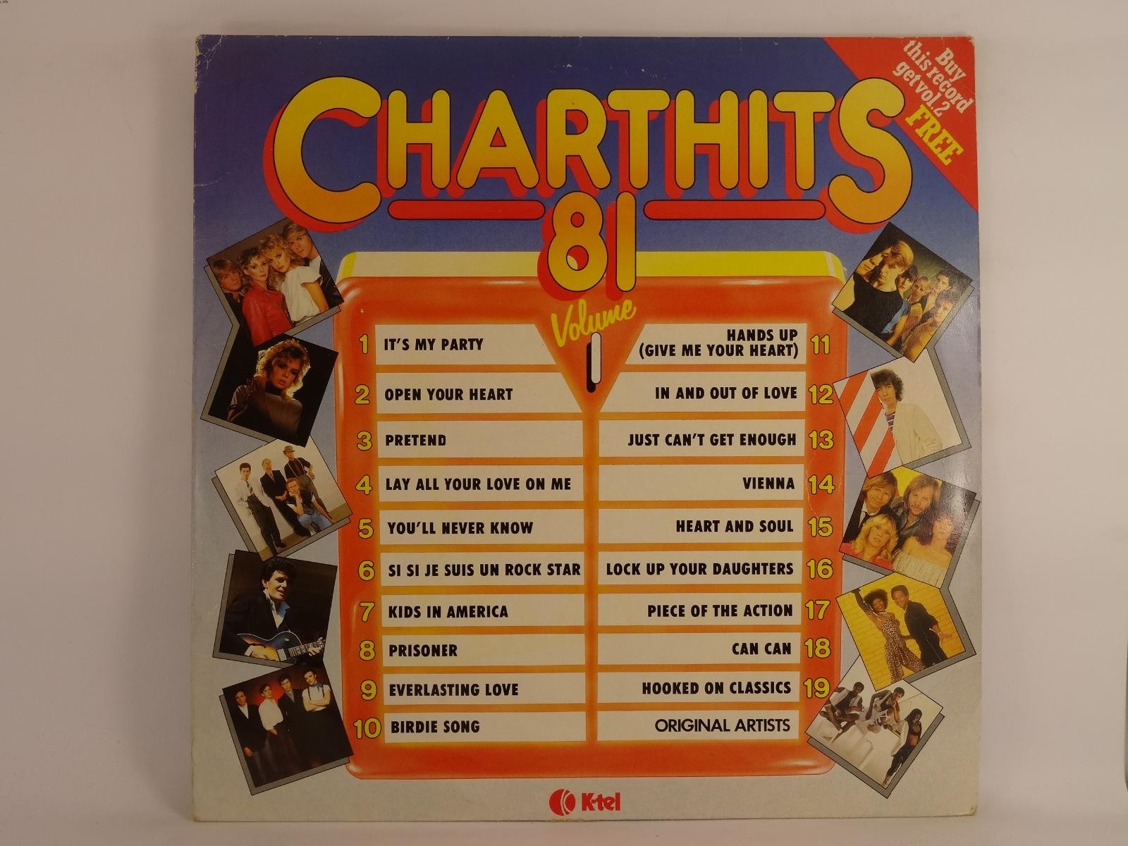 DAVE STEWART WITH BARBARA GASKIN / HUMAN LEAGUE CHART HITS '81 (376) 10 Track LP