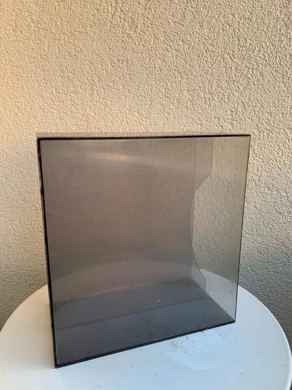 Vinyl LP Schallplatten Box 1970er Jahre in transparent Retro Vintage