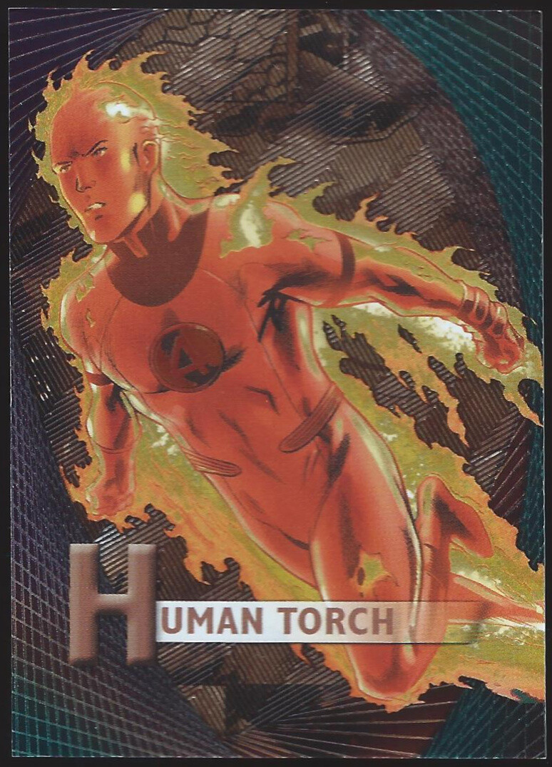 2012 Marvel Beginnings Series 2 PRIME MICROMOTION lamina incisa #M-24..TORCIA UMANA