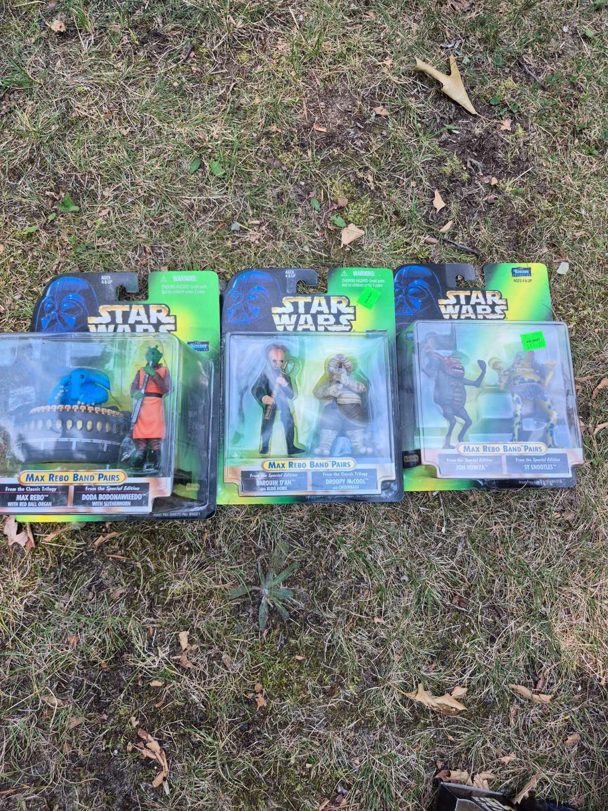 Coppia Max Rebo Band - Star Wars Il Potere della Forza - set di 3 vintage anni 90