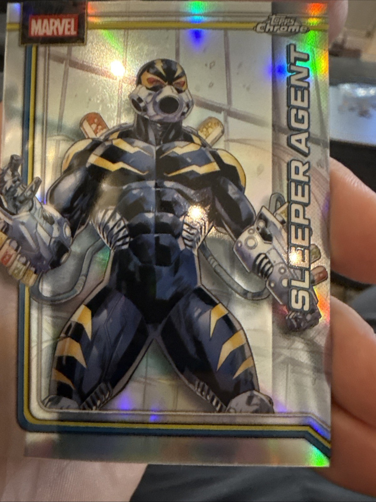 2026 Topps Chrome Marvel Comics Sleeper Agent #100 rifrattore!