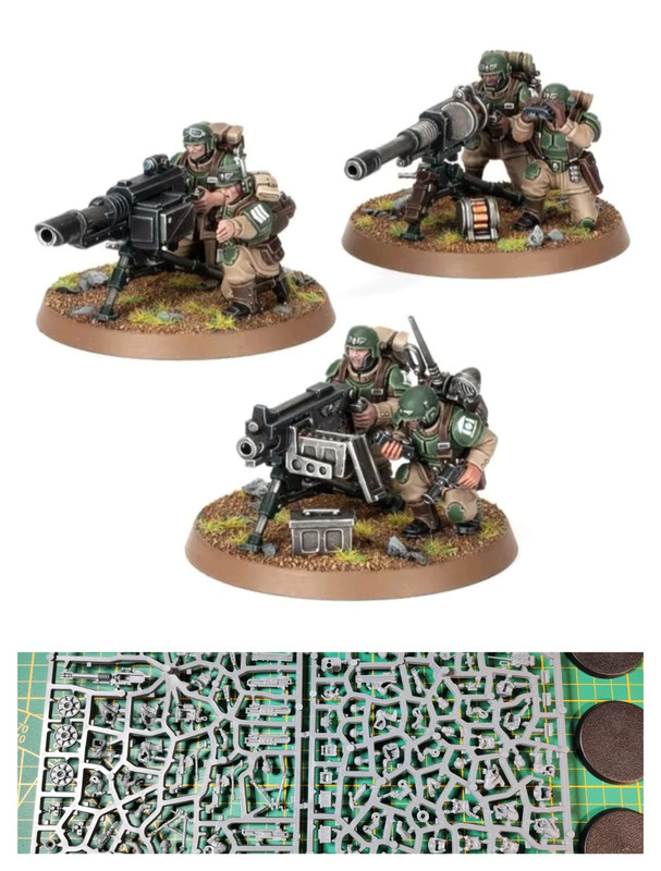 Escuadra de armas pesadas Astra militarum Warhammer 40k combat patrol