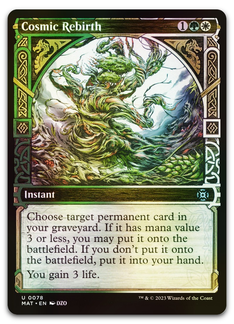 Cosmic Rebirth (Vetrina) #78 (Foil) (NM) Marcia della Macchina TAPPETINO Magic MTG