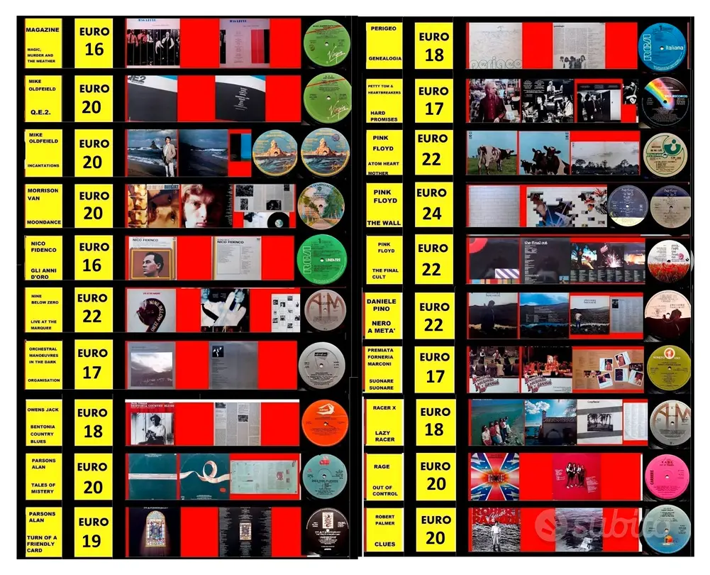 LP 33 G.-VINILI-POP/ROCK ANNI '7'-80'