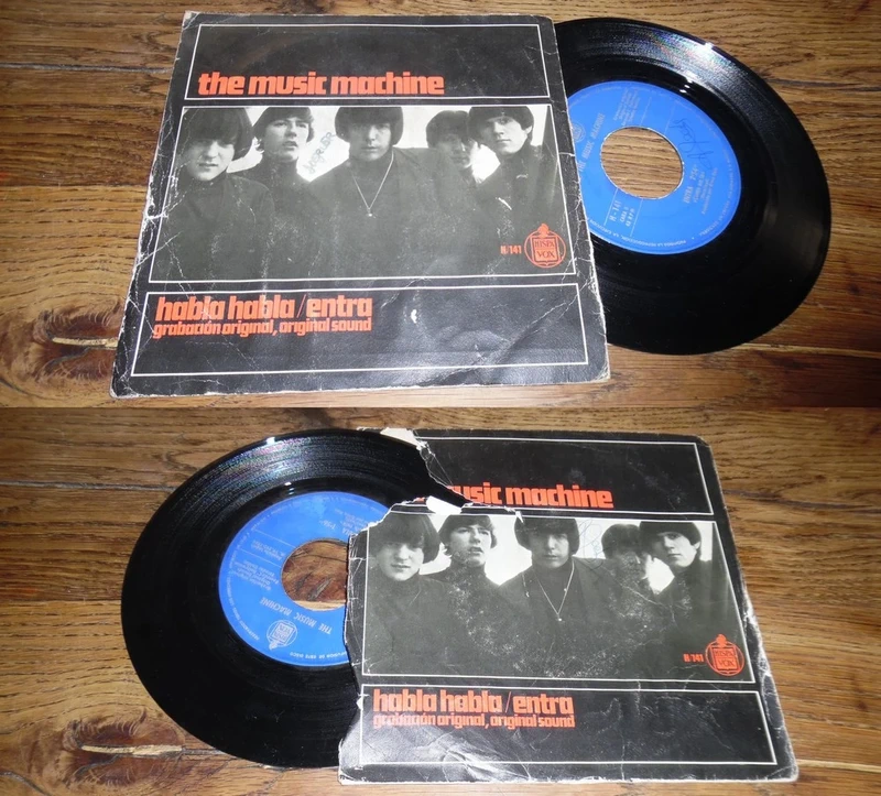 The Music Machine – Habla Habla Spanish PS 7' Hispavox Garage Rock 66'