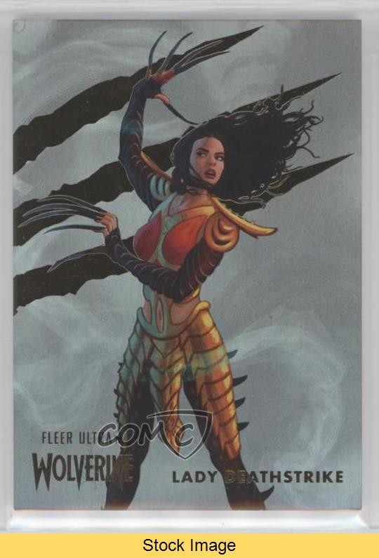 2023 Fleer Ultra Wolverine Silver Rainbow Foil Lady Deathstrike #3 LEGGI 01sv