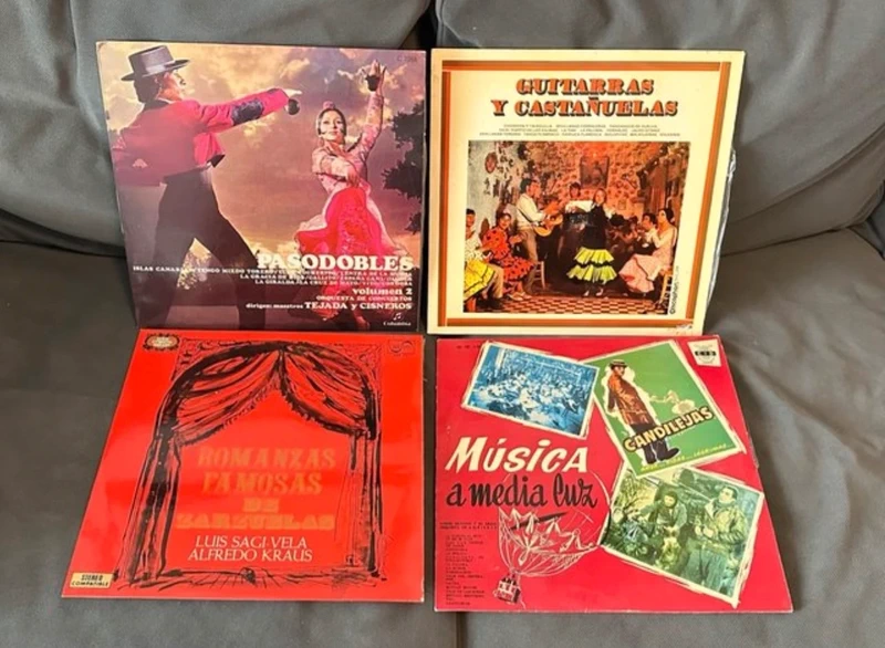 Lote de 4 vinilos de música española clásica