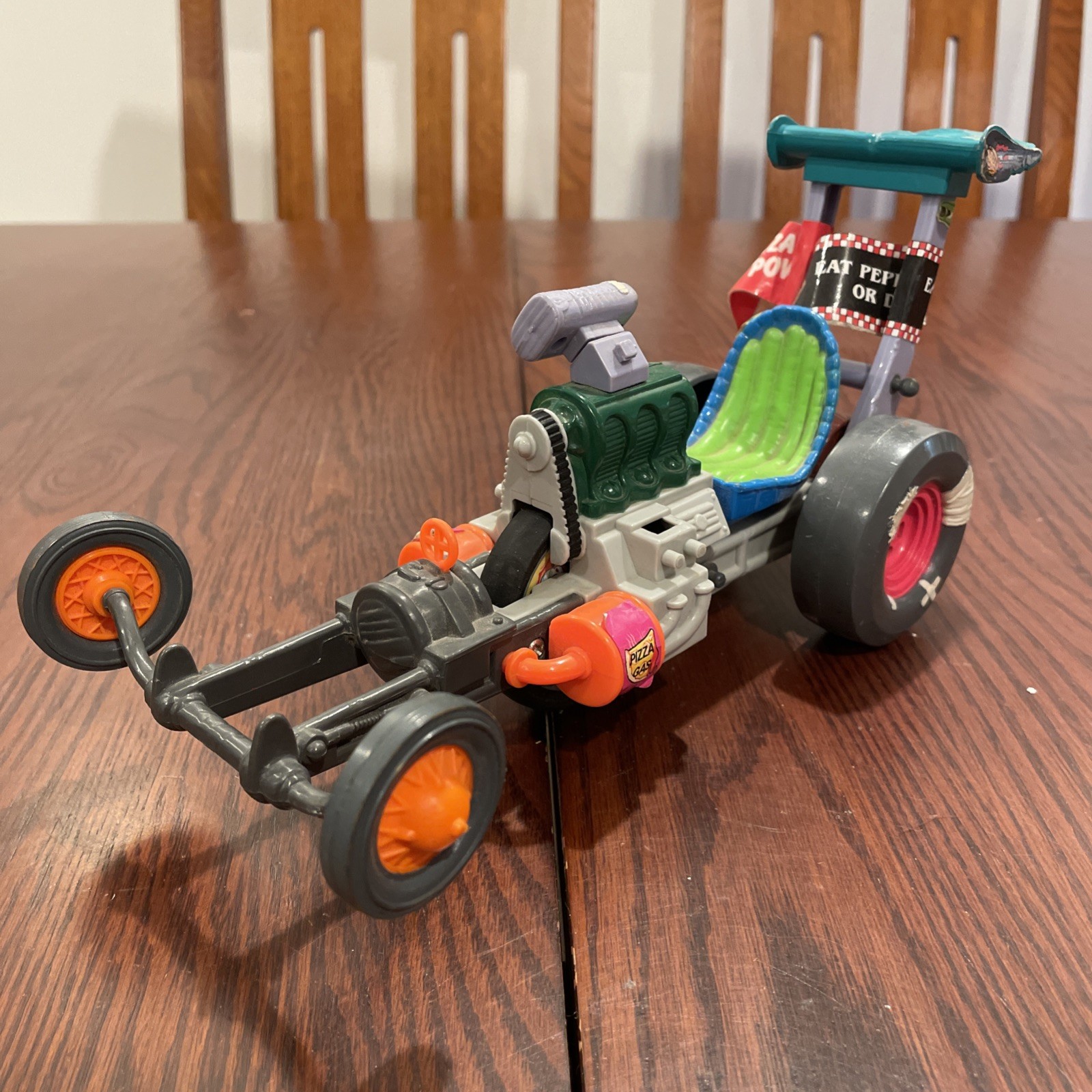 Vintage~Teenage Mutant Ninja Turtles~TMNT~1990 Playmates Vehicle~Sewer Dragster