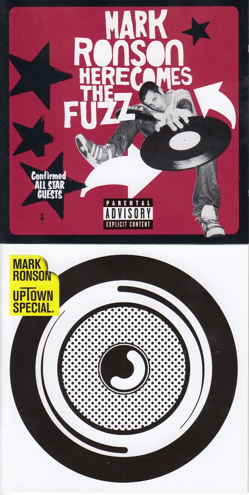 MARK RONSON - UOTOWN SPECIAL & HERE COMES THE FUZZ  - cd album x 2 - vg+ -