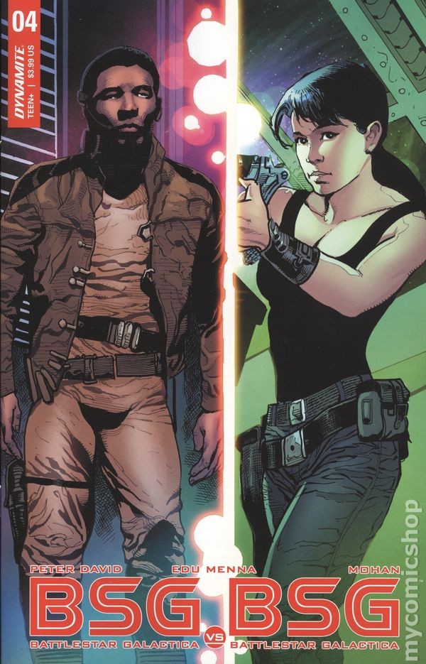 Battlestar Galactica vs. Battlestar Galactica #4D Castro VF 2018 Stock Image