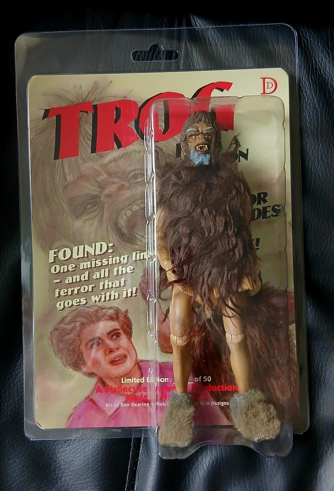 Modellino TROG Mego Custom Distinctive Designs 8 pollici 1970 Bmovie Monster!