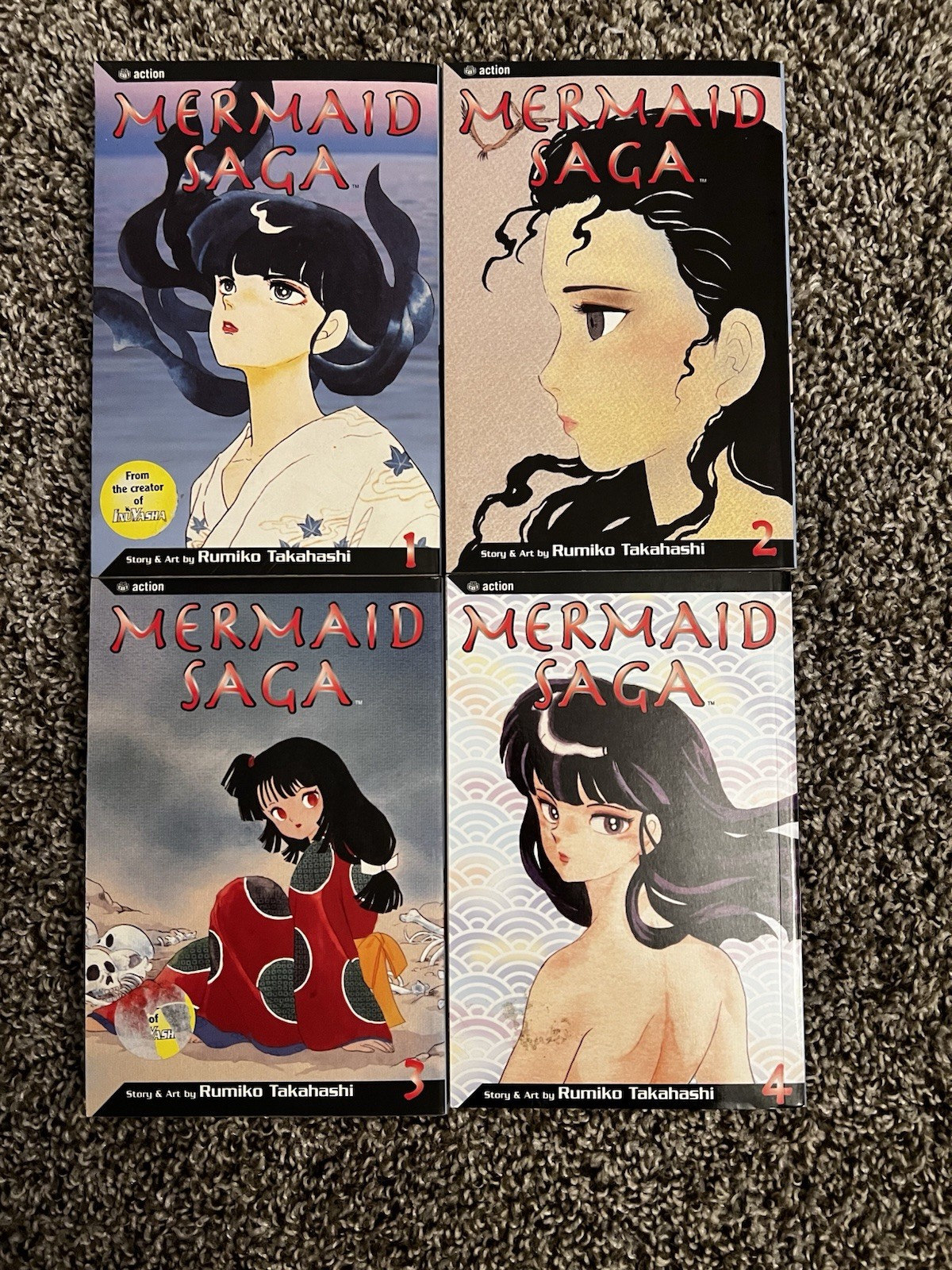 Mermaid Saga manga vol 1-4 set completo viz inglese Rumiko Takahashi