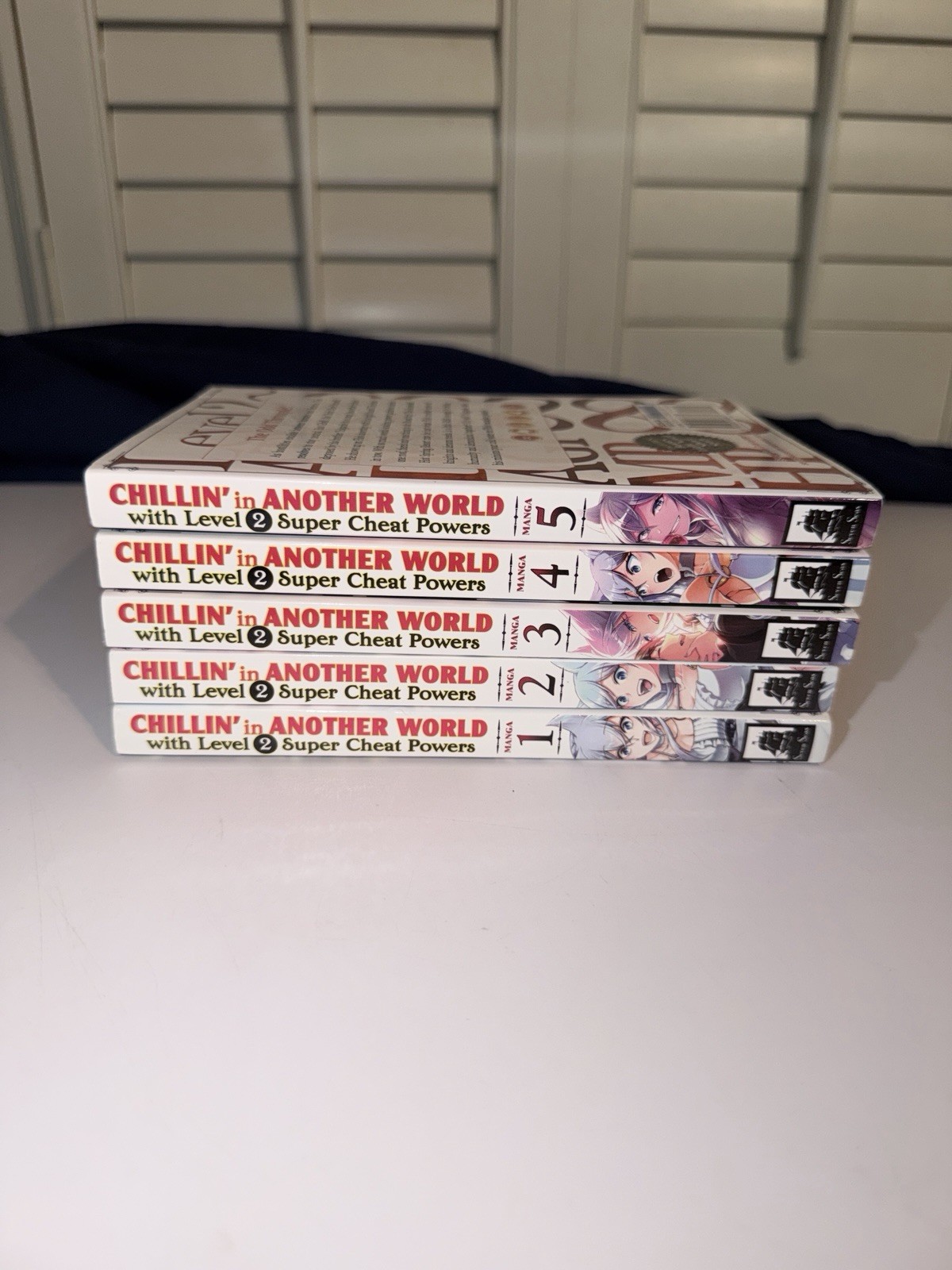 Chillin' in Another World con Livello 2 Super Cheat Powers Volume 1-5 Manga