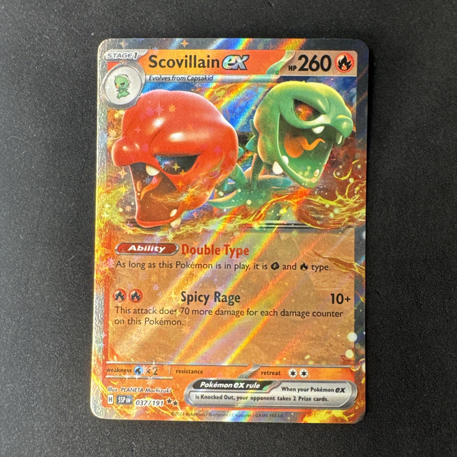 Scovillain ex 037/191 Sv08: Scintille Urgenti Holo Pokemon