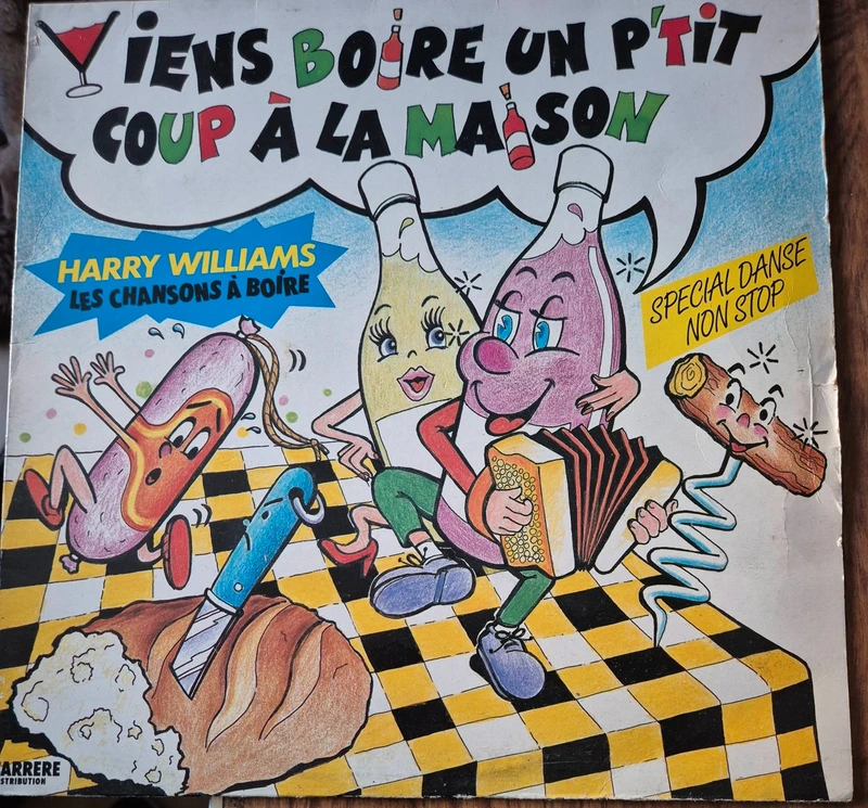 Disque Vinyle 33T  Harry Williams  Les Chansons À Boire