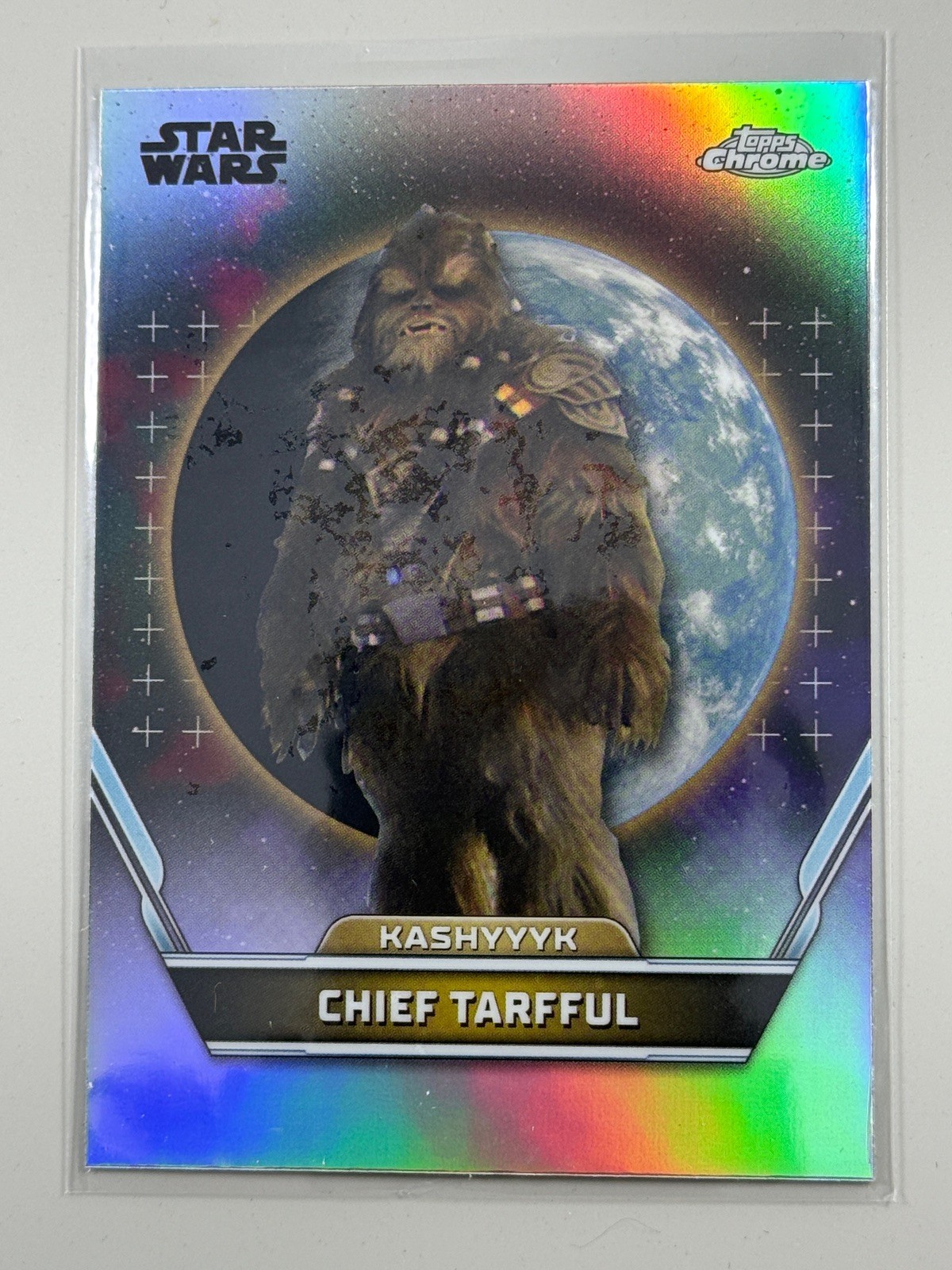 Topps Star Wars 2024 Hyperspace Chief Tarfful Kashyyyk Refractor #2