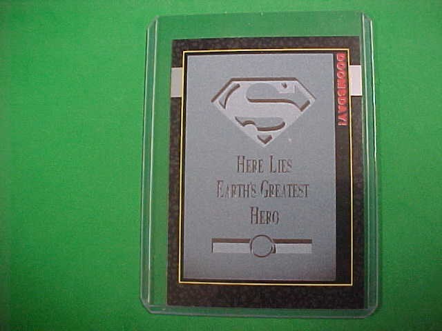 1992 Skybox #00 Doomsday The Death of Superman.Prototype.