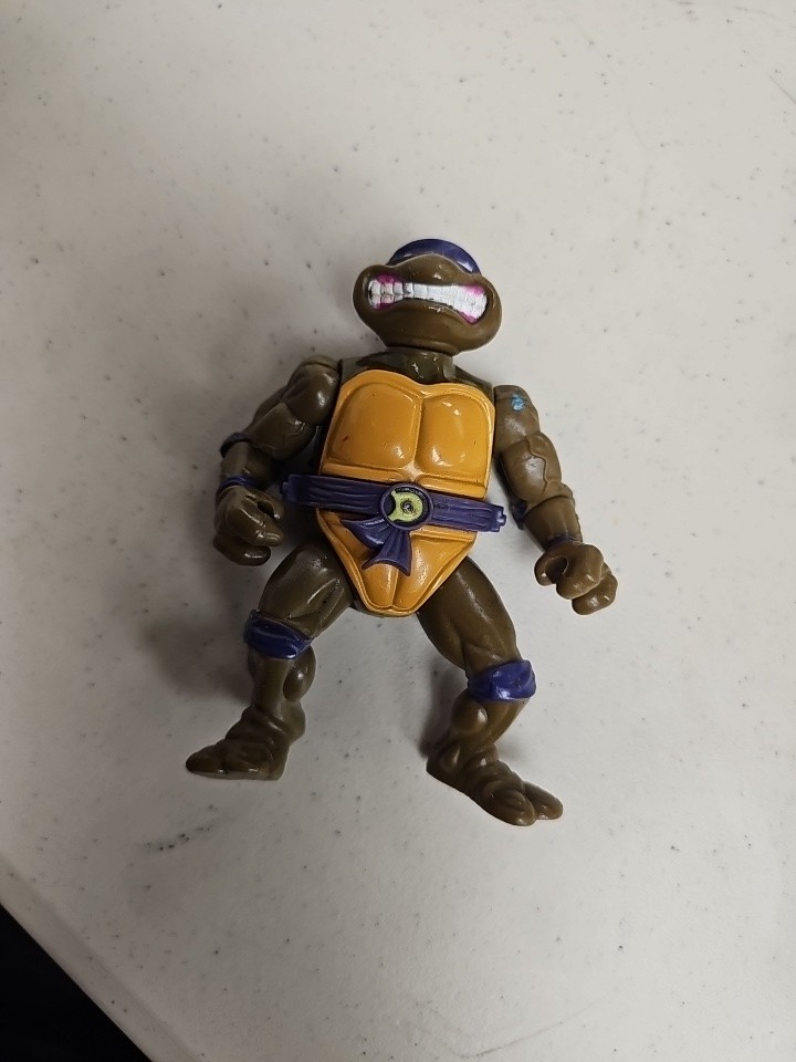 Playmates Toys 1990 Teenage Mutant Ninja Turtles Modellino Donatello senza guscio
