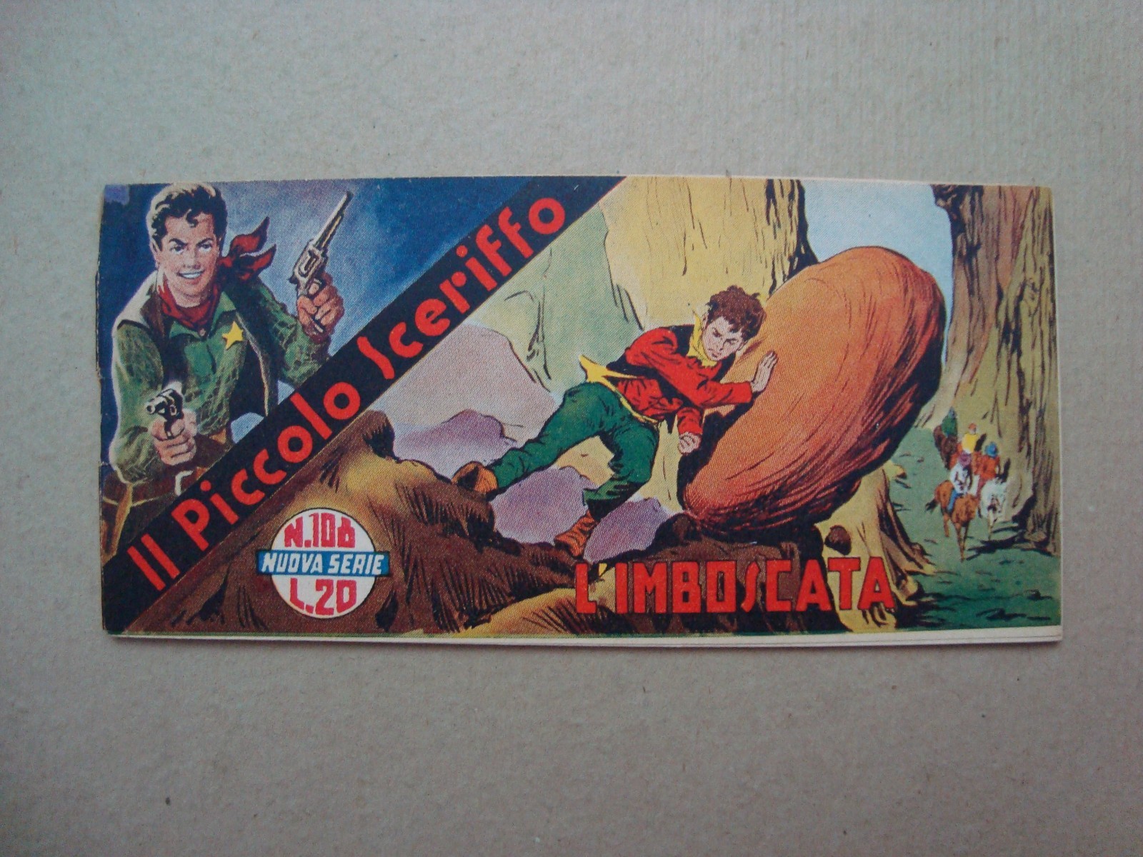 piccolo sceriffo 2° serie striscia  n° 108 ed.torelli 1953