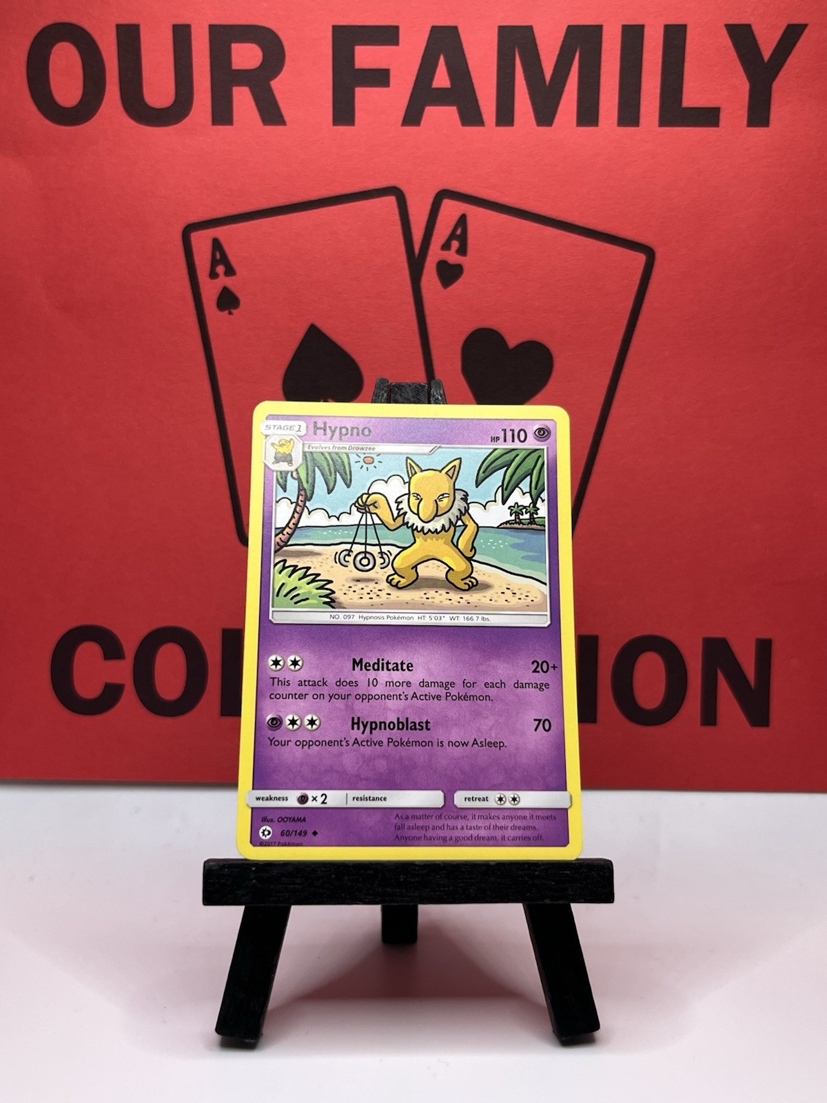 Hypno 60/149 SM Set Base Carta Pokemon Non Holo