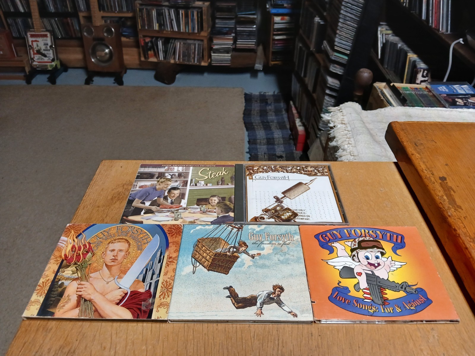 Guy Forsyth cd lot/5 Freedom to Fail,Needlegun,Steak,For & Against,Can You Live 