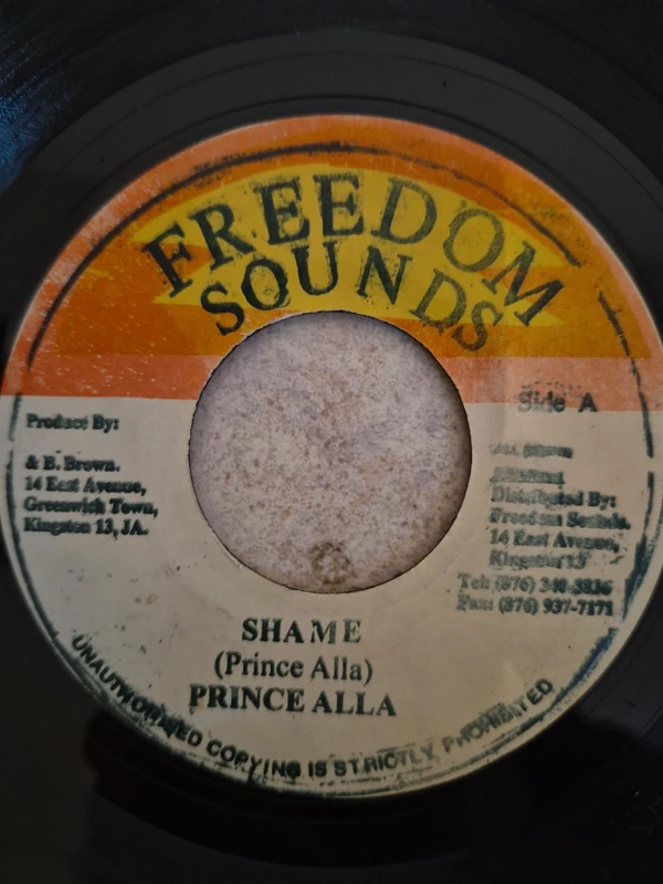 Prince Alla – Shame – Freedom Sounds – Jamaican Roots 7"  Roots & Culture